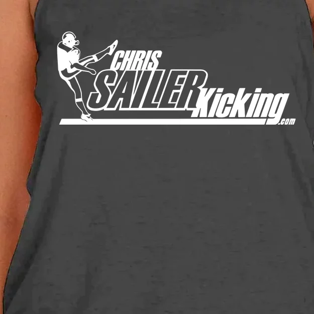 Chris Sailer Kicking Women's Knotted Racerback Tank