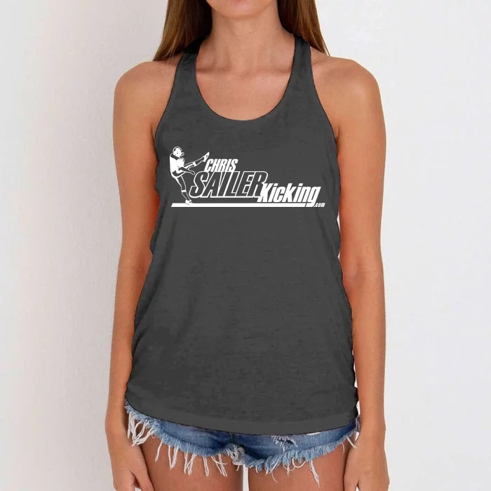 Chris Sailer Kicking Women's Knotted Racerback Tank