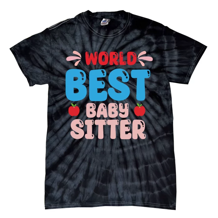 Childcare Sitter Kindergarten Gift Tie-Dye T-Shirt