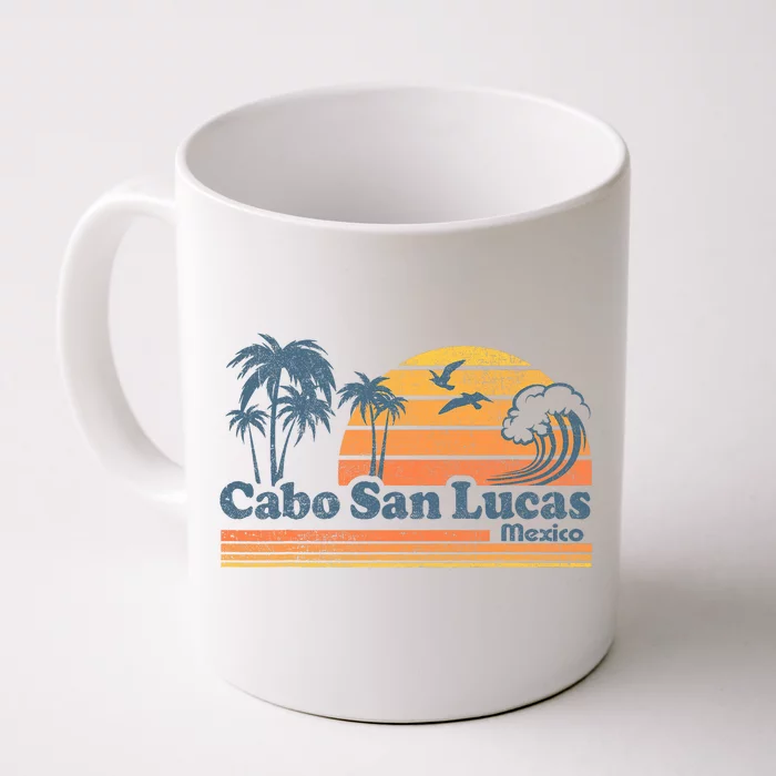 Cabo San Lucas Mexico Beach Summer Vacation Vintage Retro Front & Back Coffee Mug