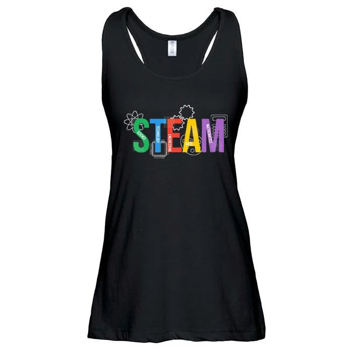 Colorful Steam Letters For Steam Program Teacher And Student Ladies Essential Flowy Tank