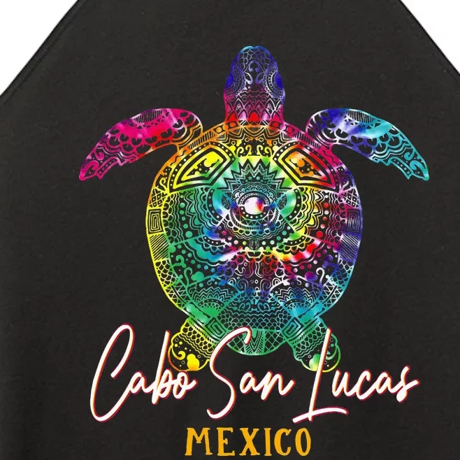 Cabo San Lucas Tie Dye Sea Turtle Matching Family Vacation Women’s Perfect Tri Rocker Tank