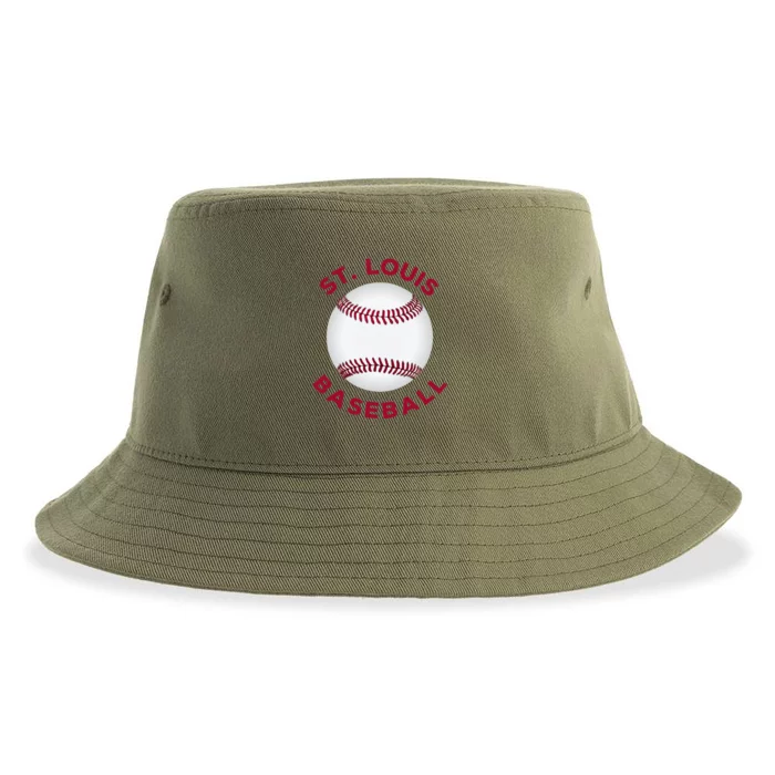 Classic St. Louis Missouri Baseball Fan Sustainable Bucket Hat