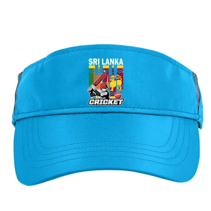 Cricket Sri Lanka Sri Lankan Cricket Fans And Player Adult Drive Performance Visor