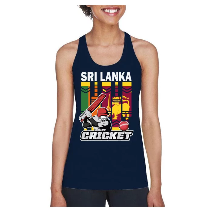 Cricket Sri Lanka Sri Lankan Cricket Fans And Player Women's Racerback Tank