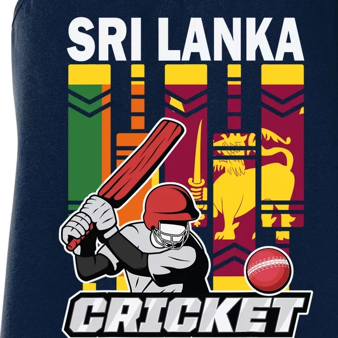 Cricket Sri Lanka Sri Lankan Cricket Fans And Player Women's Racerback Tank