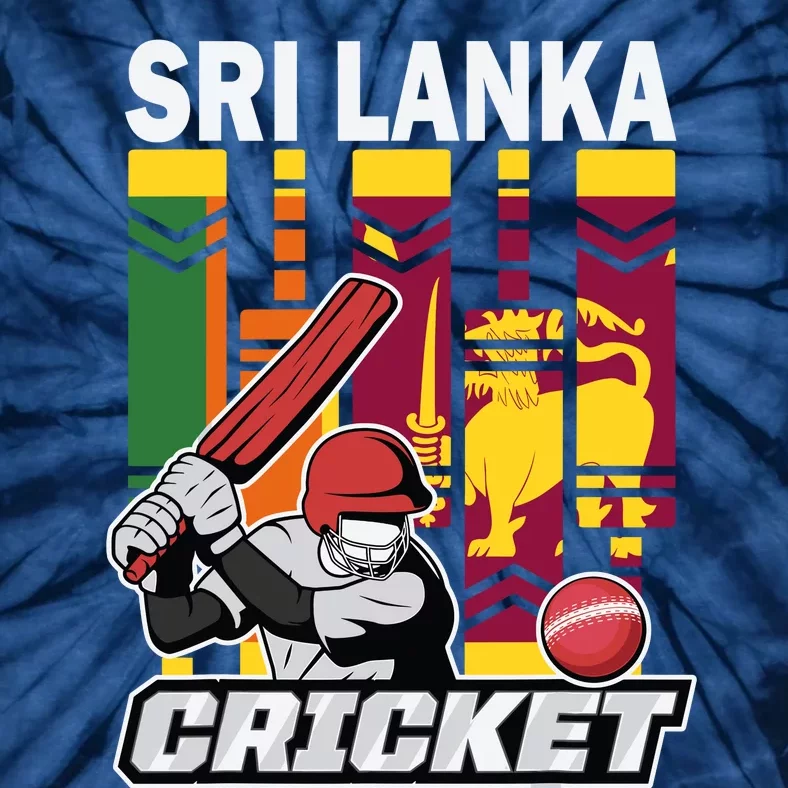 Cricket Sri Lanka Sri Lankan Cricket Fans And Player Tie-Dye T-Shirt