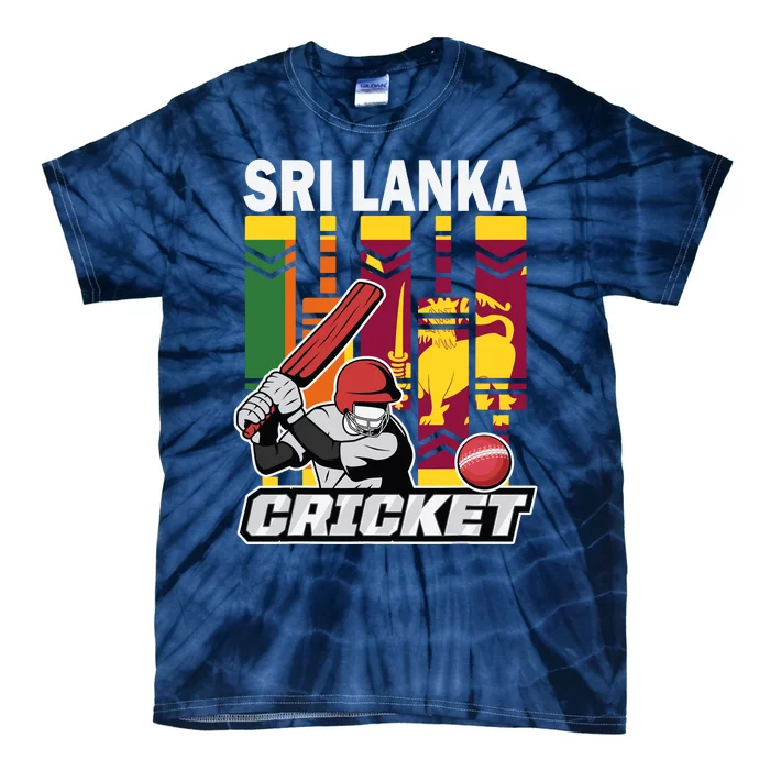 Cricket Sri Lanka Sri Lankan Cricket Fans And Player Tie-Dye T-Shirt