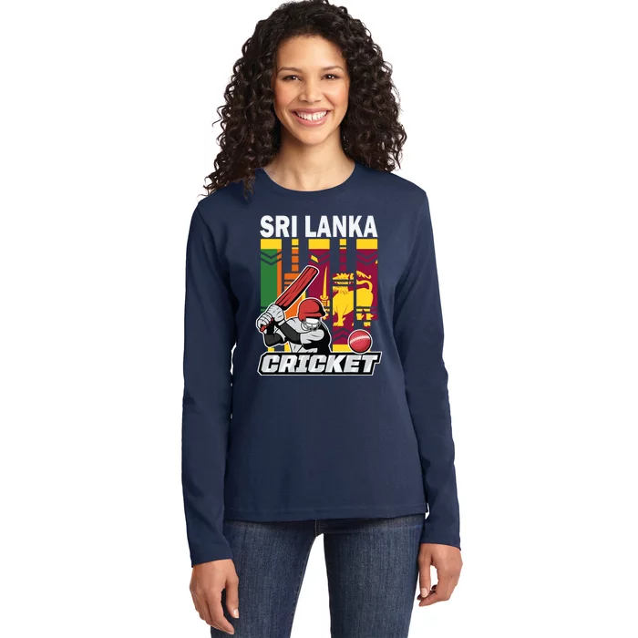 Cricket Sri Lanka Sri Lankan Cricket Fans And Player Ladies Long Sleeve Shirt