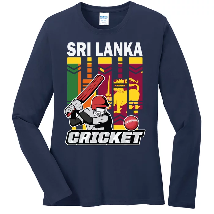 Cricket Sri Lanka Sri Lankan Cricket Fans And Player Ladies Long Sleeve Shirt