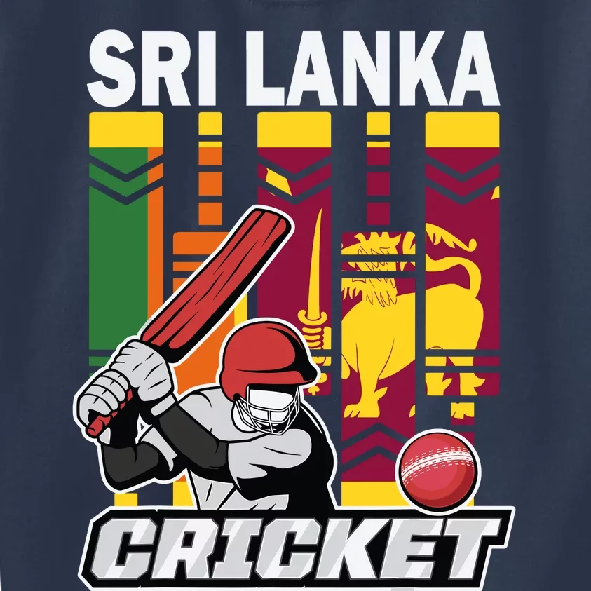 Cricket Sri Lanka Sri Lankan Cricket Fans And Player Kids Sweatshirt