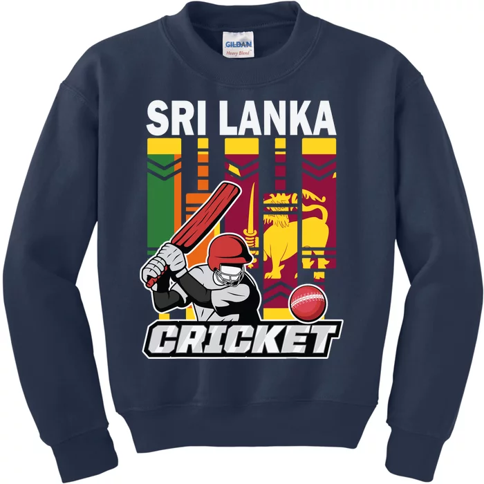 Cricket Sri Lanka Sri Lankan Cricket Fans And Player Kids Sweatshirt