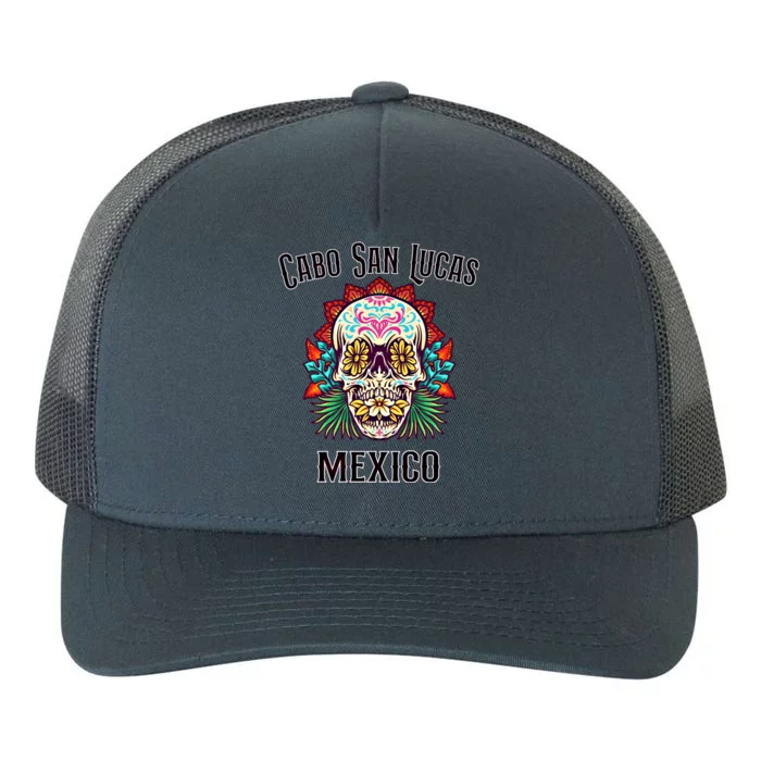 Cabo San Lucas Day Of The Dead Celebration Floral Design Gift Yupoong Adult 5-Panel Trucker Hat