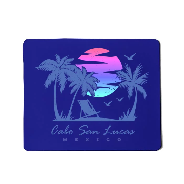 Cabo San Lucas Mexico Beach Vacation Retro Vintage Sunset Gift Mousepad