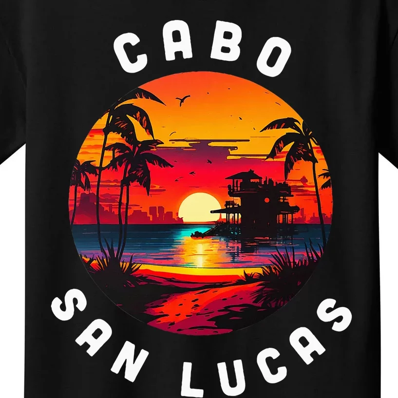 Cabo San Lucas Souvenir Mexico Family Group Trip Vacation Kids T-Shirt