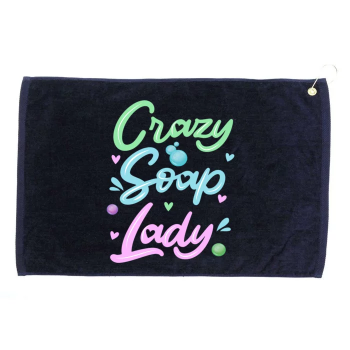 Crazy Soap Lady Soap Making Soap Maker Great Gift Grommeted Golf Towel