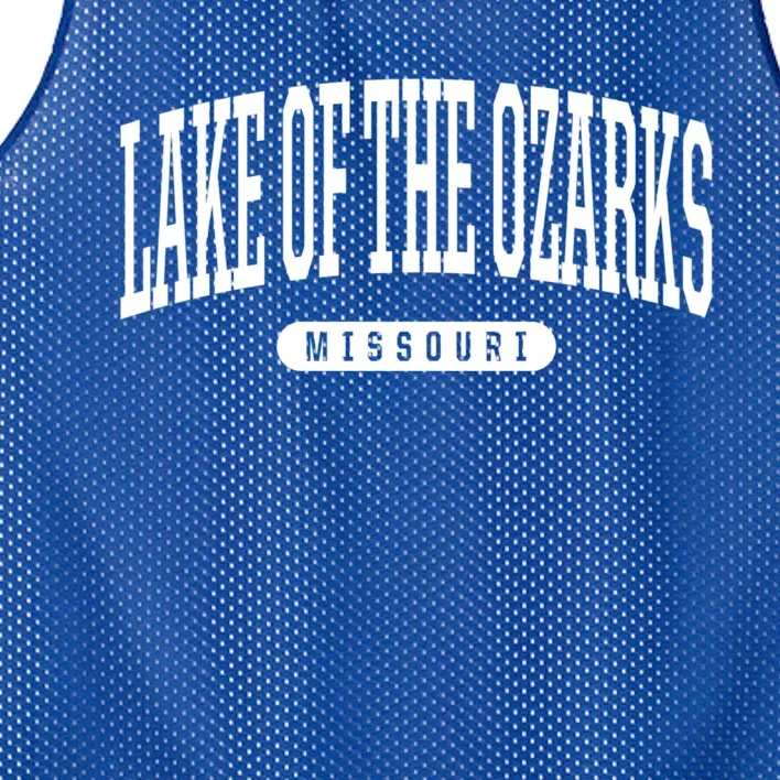 College Style Lake Of The Ozarks Missouri Souvenir Gift Funny Gift Mesh Reversible Basketball Jersey Tank