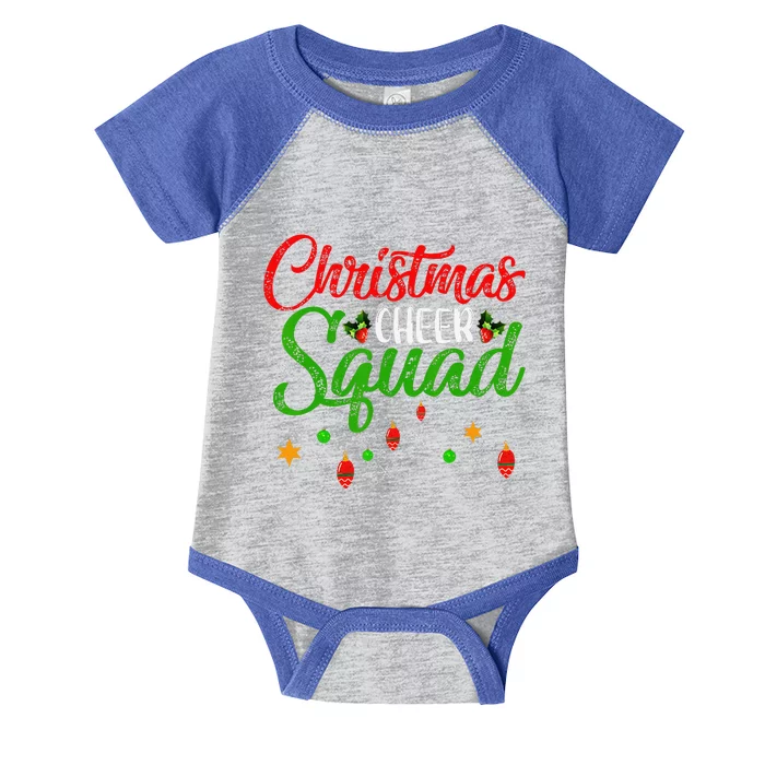 Cheerleading Sports Lover Christmas Cheer Squad Infant Baby Jersey Bodysuit