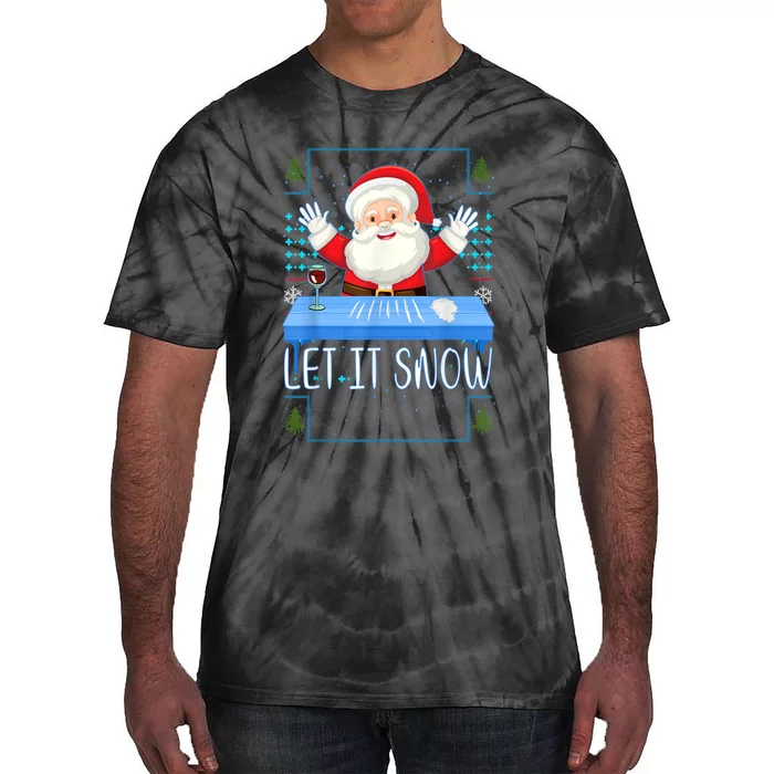 Cocaine Santa Let It Snow Tie-Dye T-Shirt