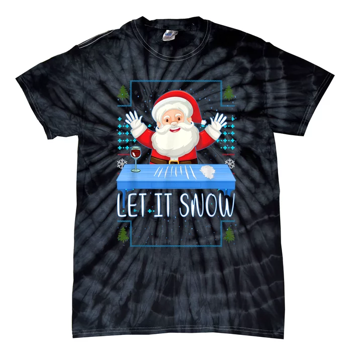 Cocaine Santa Let It Snow Tie-Dye T-Shirt