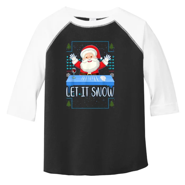 Cocaine Santa Let It Snow Toddler Fine Jersey T-Shirt