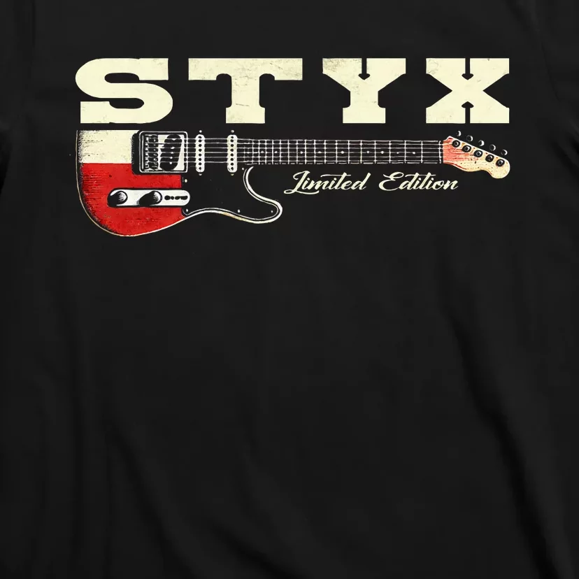 Classic Styxs Last Proud Name Personalized Outfits Guitars T-Shirt