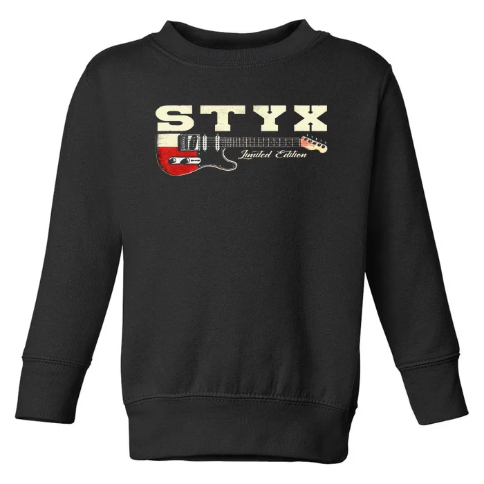 Classic Styxs Last Proud Name Personalized Outfits Guitars Toddler Sweatshirt