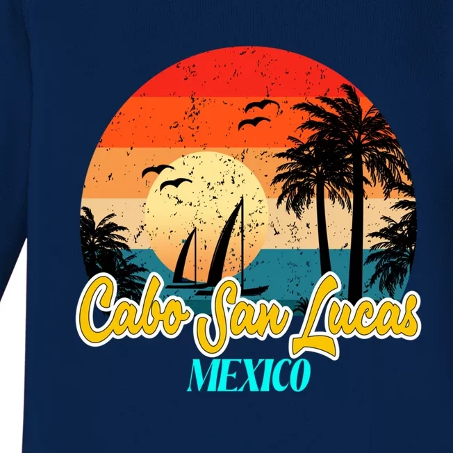 Cabo San Lucas Souvenirs Mexico Vacation Vacay Mode Gift Baby Long Sleeve Bodysuit