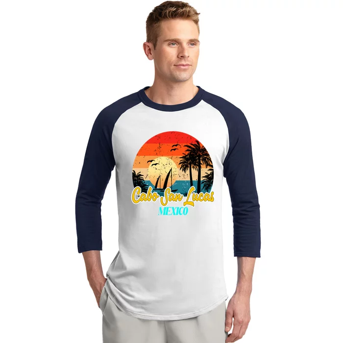 Cabo San Lucas Souvenirs Mexico Vacation Vacay Mode Gift Baseball Sleeve Shirt