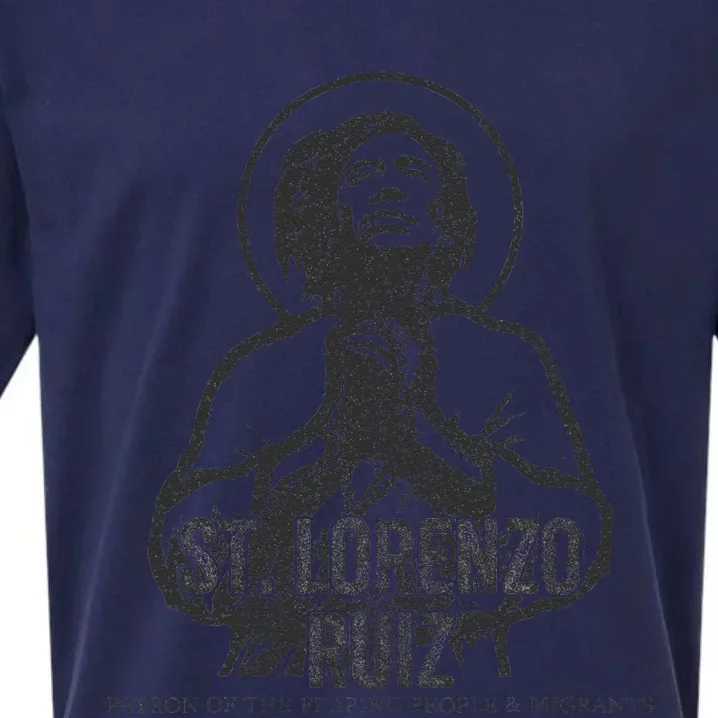 Catholicism St. Lorenzo Ruiz Catholic Christian Saint Sueded Cloud Jersey T-Shirt