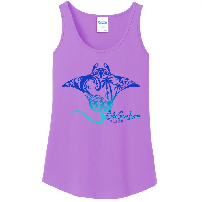 Cabo San Lucas Sea Stingray Mexico Matching Family Ladies Essential Tank