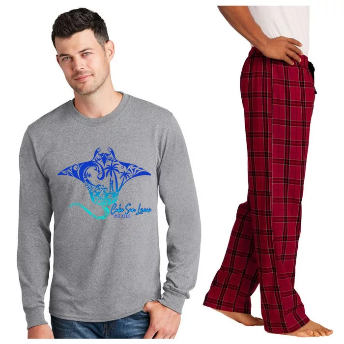 Cabo San Lucas Sea Stingray Mexico Matching Family Long Sleeve Pajama Set