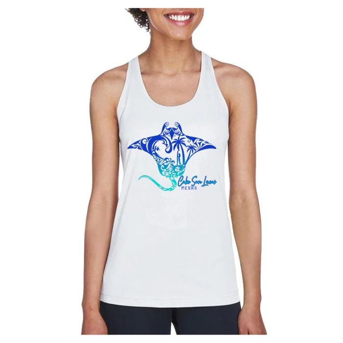 Cabo San Lucas Sea Stingray Mexico Matching Family Women's Racerback Tank