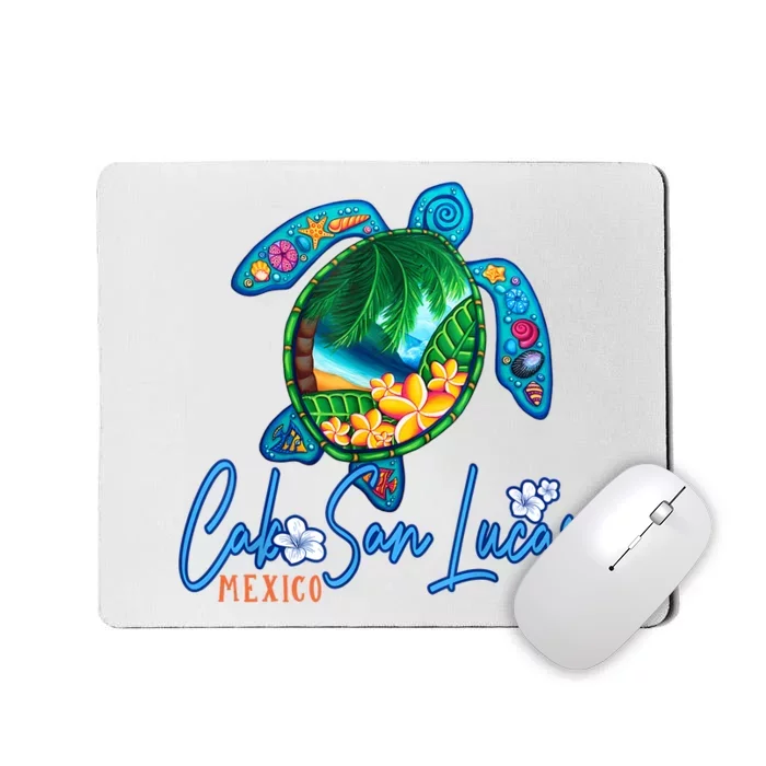 Cabo San Lucas Sea Turtle Mexico Vacation Family Trip Mousepad