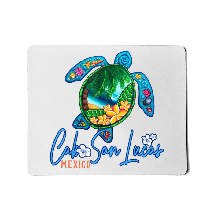 Cabo San Lucas Sea Turtle Mexico Vacation Family Trip Mousepad