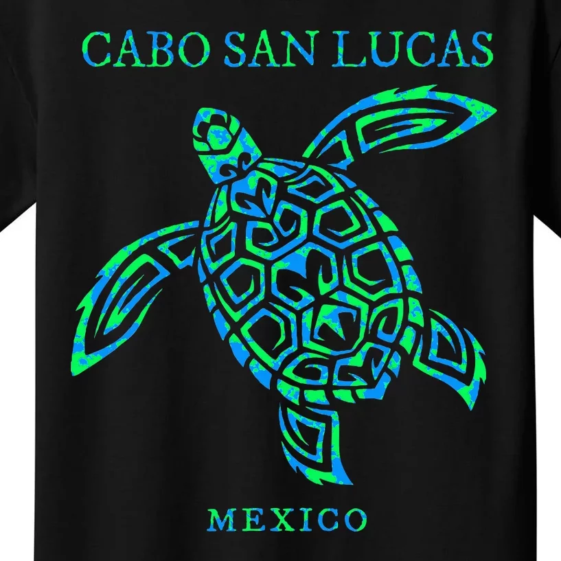 Cabo San Lucas Mexico Sea Turtle Boy Girl Vacation Souvenir Kids T-Shirt