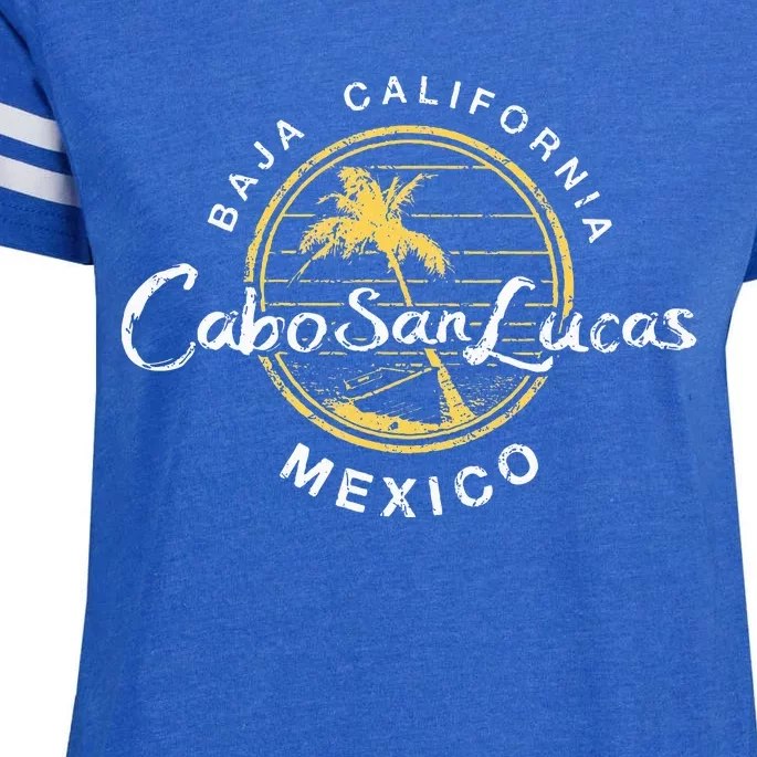 Cabo San Lucas Retro Enza Ladies Jersey Football T-Shirt