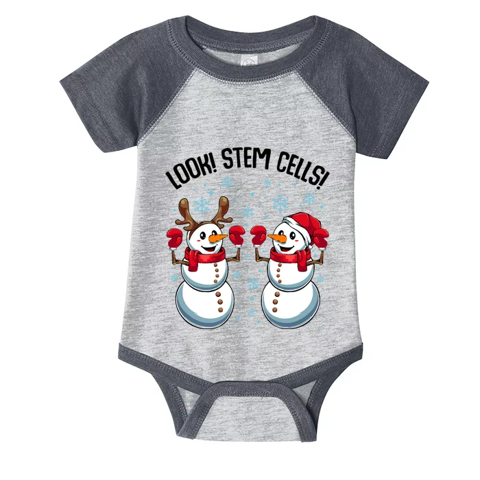 Christmas Snowman Look! Stem Cells! Infant Baby Jersey Bodysuit