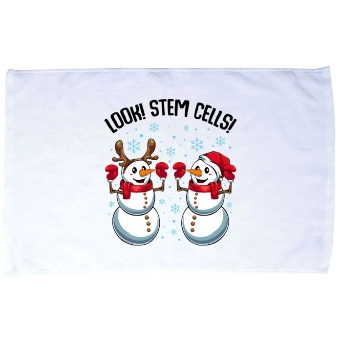 Christmas Snowman Look! Stem Cells! Microfiber Hand Towel