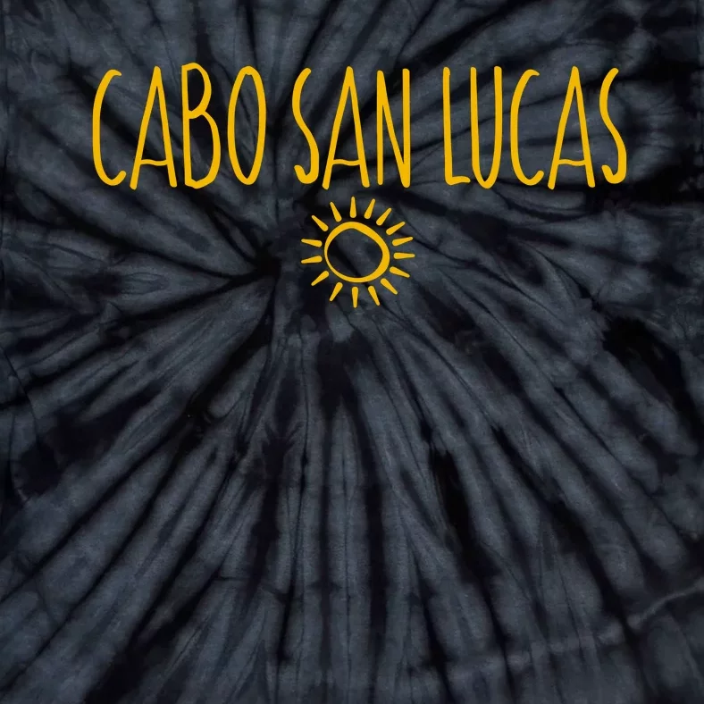 Cabo San Lucas Mexico Sun Drawing Amber Tie-Dye T-Shirt