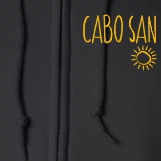 Cabo San Lucas Mexico Sun Drawing Amber Full Zip Hoodie