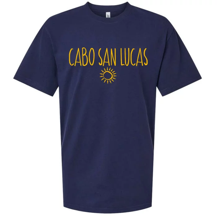 Cabo San Lucas Mexico Sun Drawing Amber Sueded Cloud Jersey T-Shirt