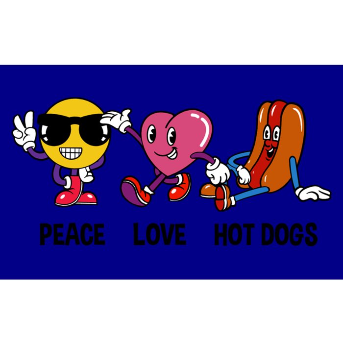 Cute Sausage Lover Peace Love Hot Dogs Gift Bumper Sticker