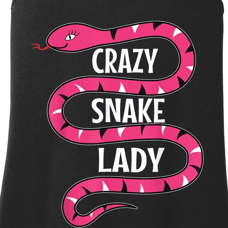 Crazy Snake Lady Reptile Herpetologist Ophiologist Ophiology Ladies Essential Tank