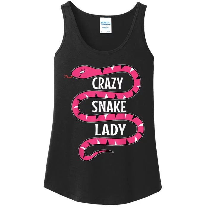 Crazy Snake Lady Reptile Herpetologist Ophiologist Ophiology Ladies Essential Tank