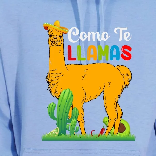 Como Se Llama Funny Cinco De Mayo Animal Lover Gift Mexican Unisex Surf Hoodie