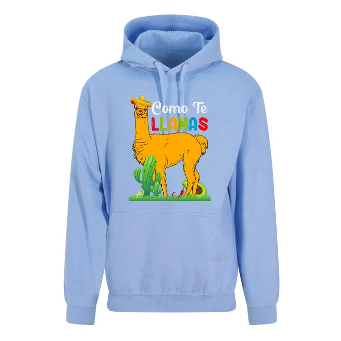 Como Se Llama Funny Cinco De Mayo Animal Lover Gift Mexican Unisex Surf Hoodie