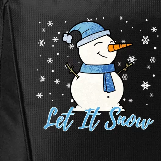 Cute Snow Let It Snow Christmas Holiday Gift City Backpack