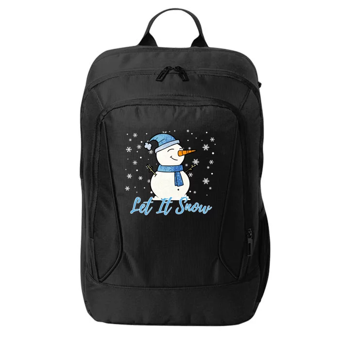 Cute Snow Let It Snow Christmas Holiday Gift City Backpack