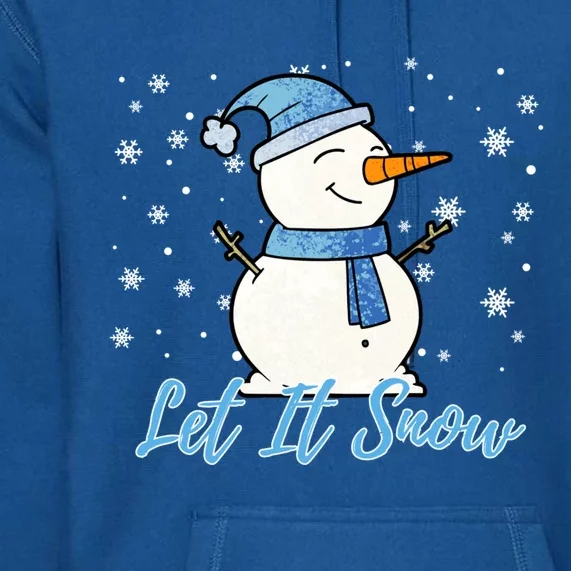 Cute Snow Let It Snow Christmas Holiday Gift Premium Hoodie